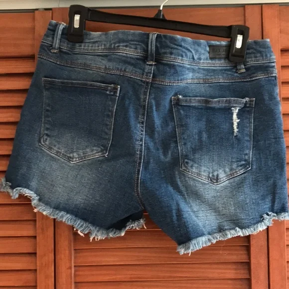 Black Label Blue denim cut off shorts size L. - Picture 2 of 2
